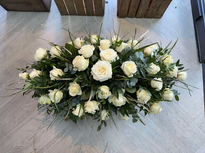 Rose Coffin Spray