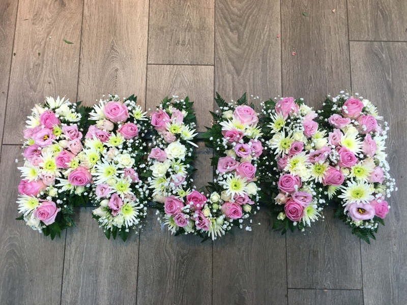 Mixed Floral Letters