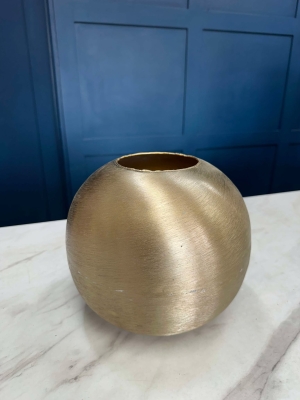 Gold Round Vase