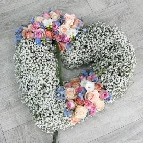 Floral Gyp Heart