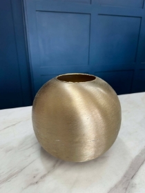 Gold Round Vase