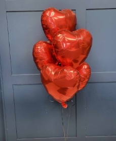 Heart Balloon Cluster