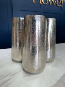 Silver Crackle Frost Vase